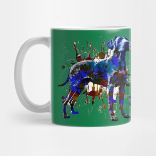 Weimaraner Dog Weim Grey Ghost Stencil Art Mug